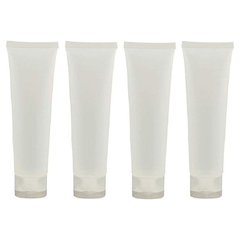 20PCS Clear Empty Refillable Plastic Soft Tubes Squeezable Bottle Packing Cosmetic Sample Container Jars Storage Holder For Facial Cleaner Shampoo Shower Gel Body Lotion Hand Cream 100ml34oz